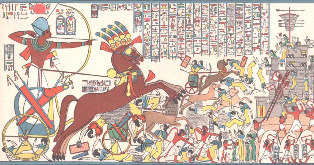 ヒッタイトと戦うラメセス2世