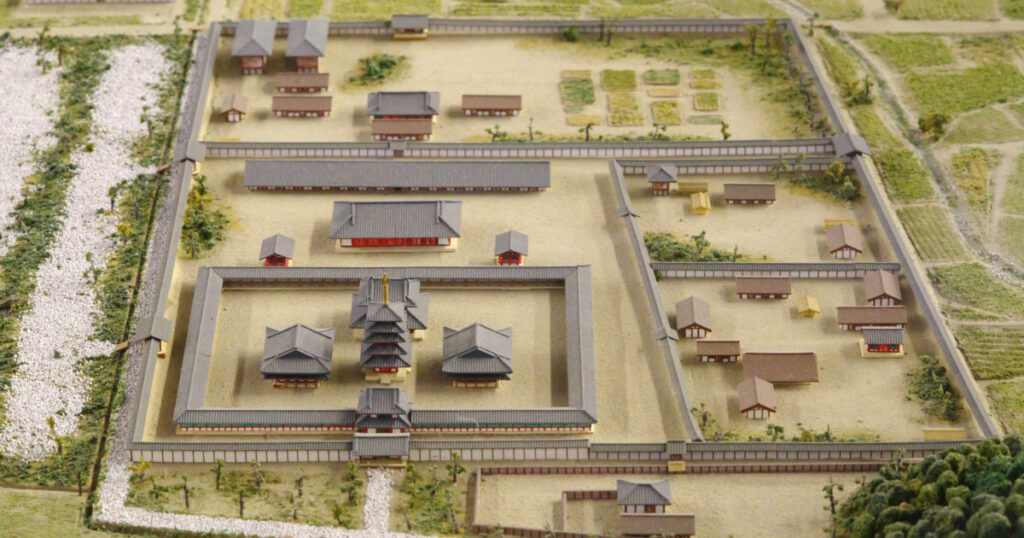 法興寺の伽藍の模型