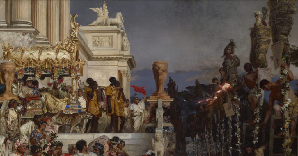 火刑に処せられるキリスト教徒